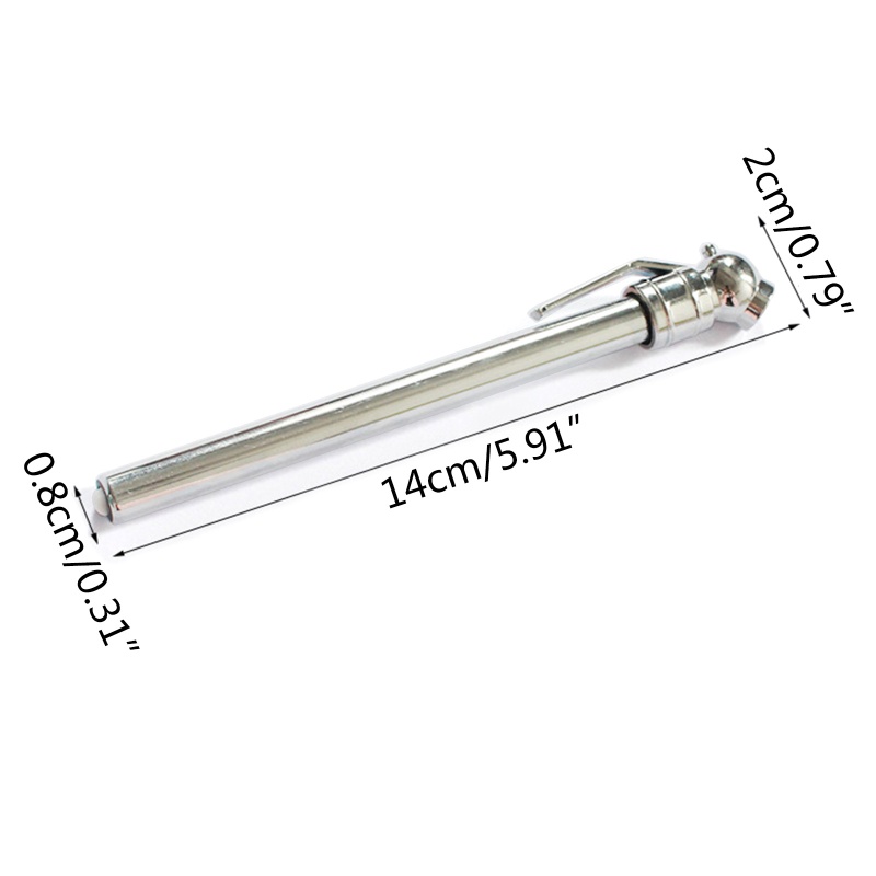 Fol Pencil Đồng hồ đo áp suất lốp Cơ khí chính xác Gage Thân thép không gỉ 5-50 PSI cho ATV cho ô tô Xe tải SUV