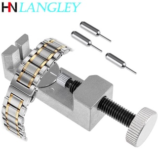 Bộ Dụng Cụ Tháo Mắt Dây Đồng Hồ Bằng Thép Không Gỉ Với 3 Chốt Lò Xo Thay Thế