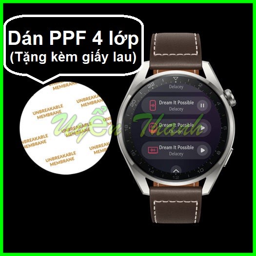 Dán PPF đa năng cho đồng hồ mặt tròn 28 29 30 31 32 33 34 35 36 37 38 39 40 41 42 43 44 45 46 47 48 mm Trong suốt / Nhám
