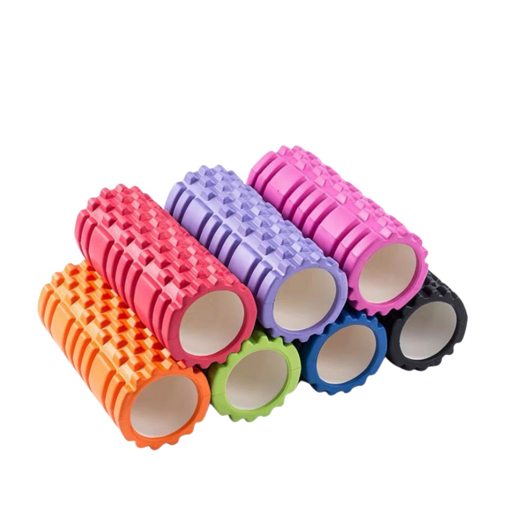 Con Lăn Massage Yoga Chân Tay Lưng Foam Roller 45 Cm X13 Cm Gai Nhọn Ống Lăn Giãn Cơ Yo16