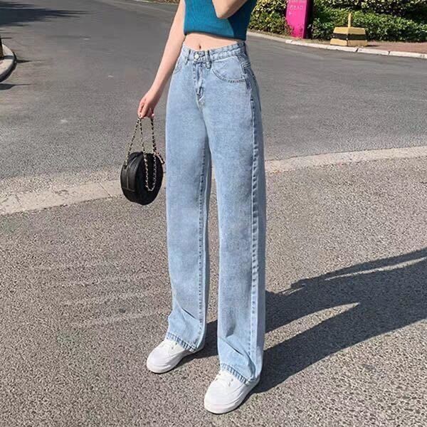 Ảnh Quần jeans daduhey lưng cao dáng rộng thời trang dành cho nữ 2