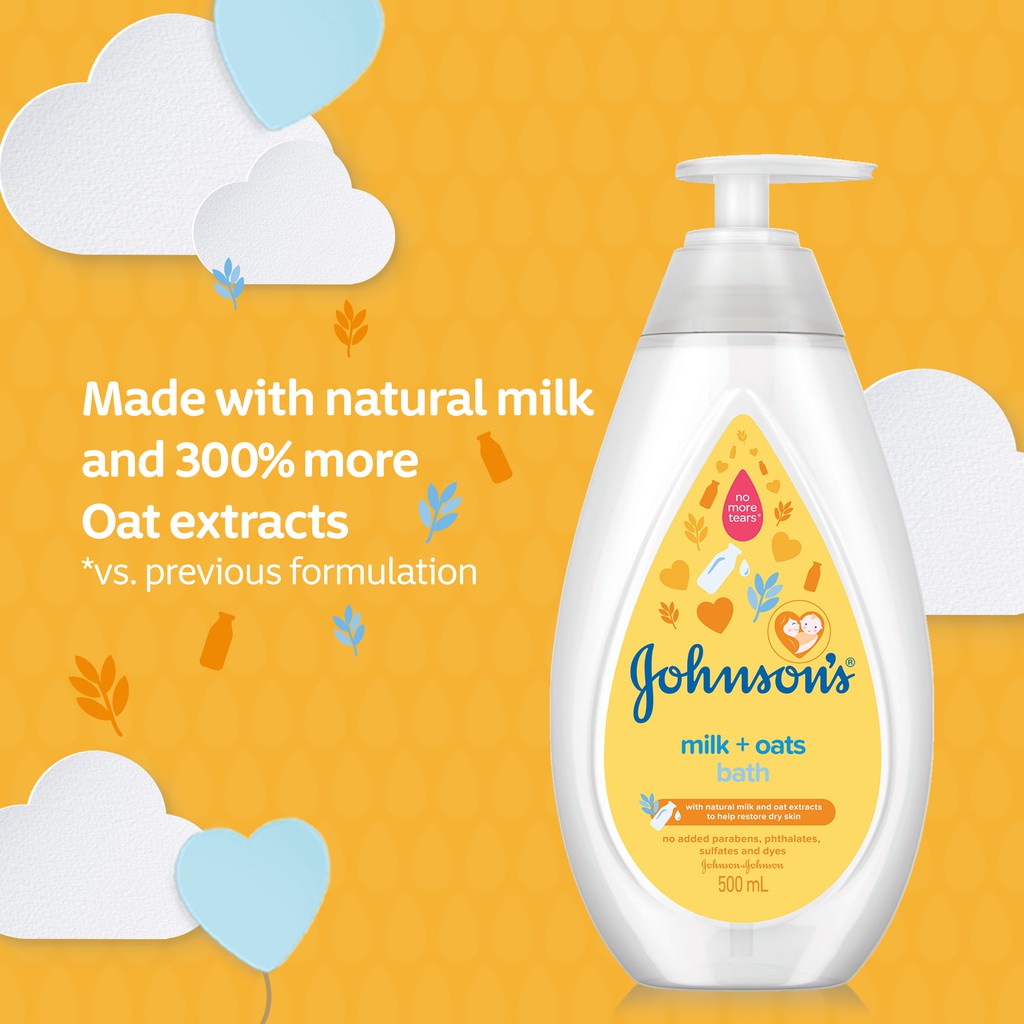 Ảnh Sữa Tắm Johnson's Cho Bé Chứa Sữa Và Gạo 1000ml 4