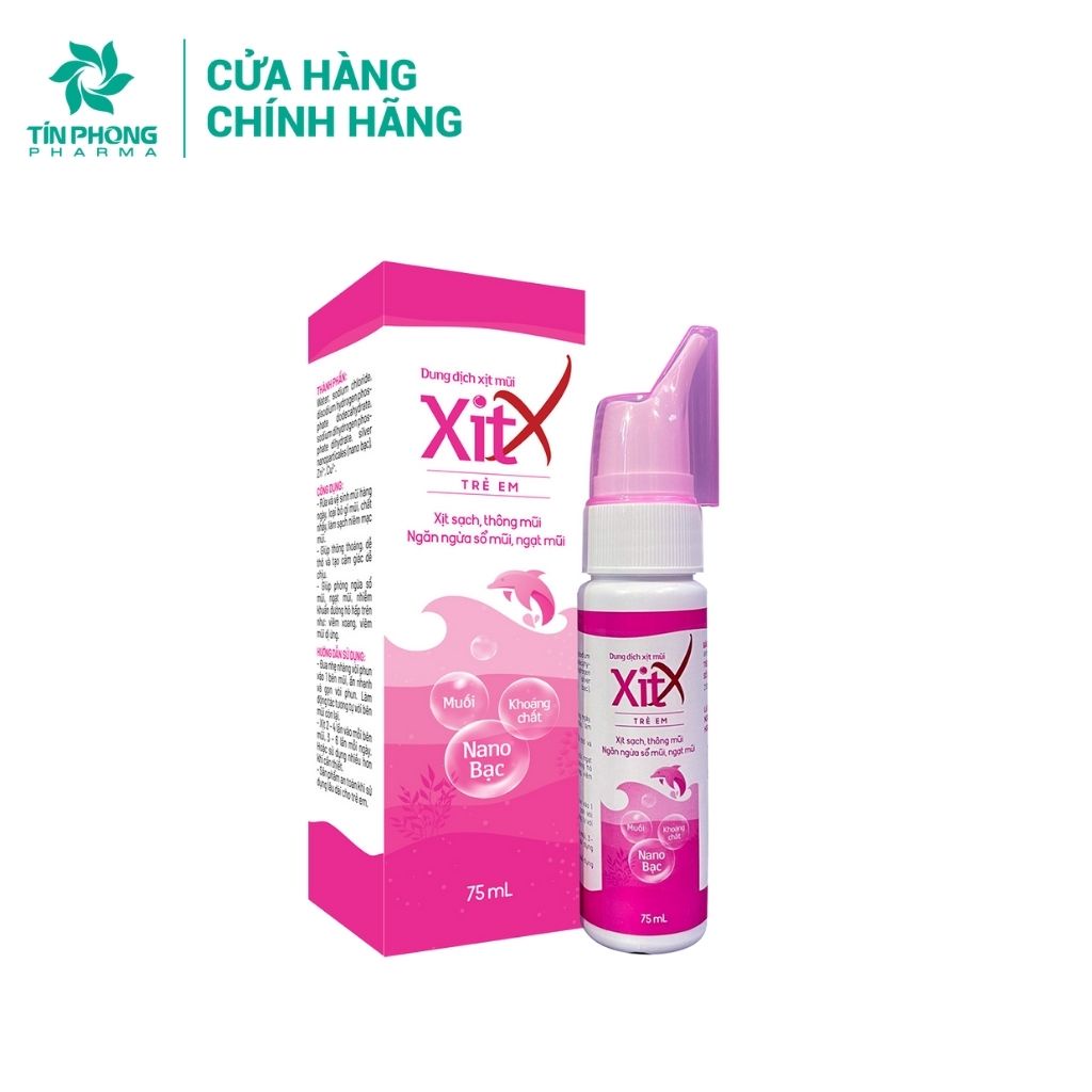 Ảnh Bình Xịt Mũi XỊT X Giúp Rửa, Vệ Sinh Mũi Thông Thoáng, Sạch Sẽ Có Thể Sử Dụng Cho Người Lớn Và Trẻ Em Dung Tích 75ml 4