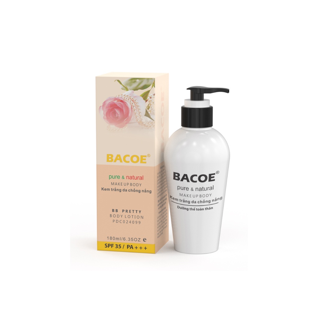 KEM BODY BACOE Kem Trắng da toàn thân, chống nắng BODY LOTION BACOE 180ml