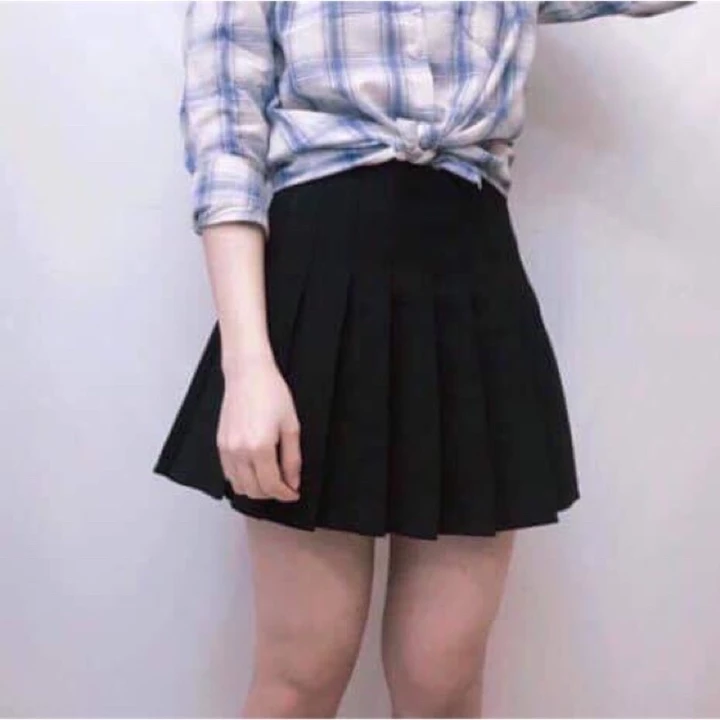 chân váy bigsize nữ CHÂN VÁY TENNIS BIGSIZE 60-95kg màu xám