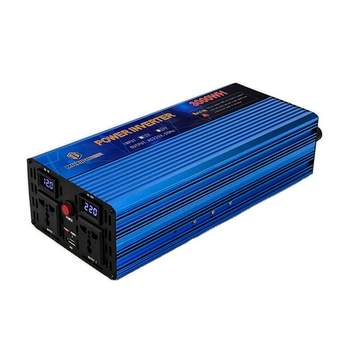 Kích điện 12v lên 220v MAXIPOWER 3000W thiết kế gọn nhẹ, an toàn khi sử dụng.