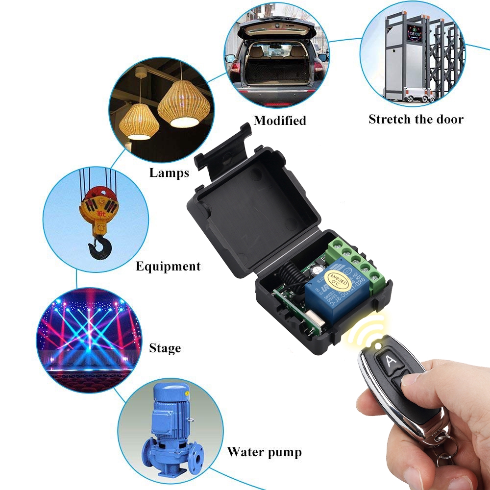 Bộ Truyền Tín Hiệu Không Dây 2 Trong 1 433mhz 12v Rf