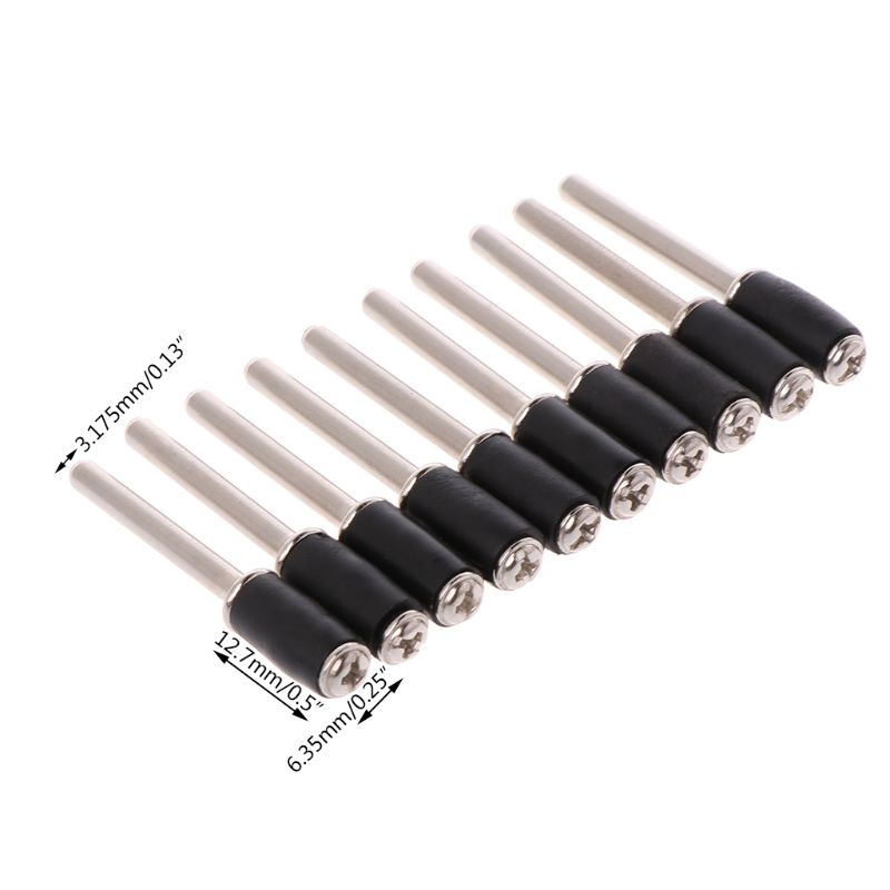 Bộ 10 trục cao su 1 / 2 "dành cho máy chà nhám và mài mòn
