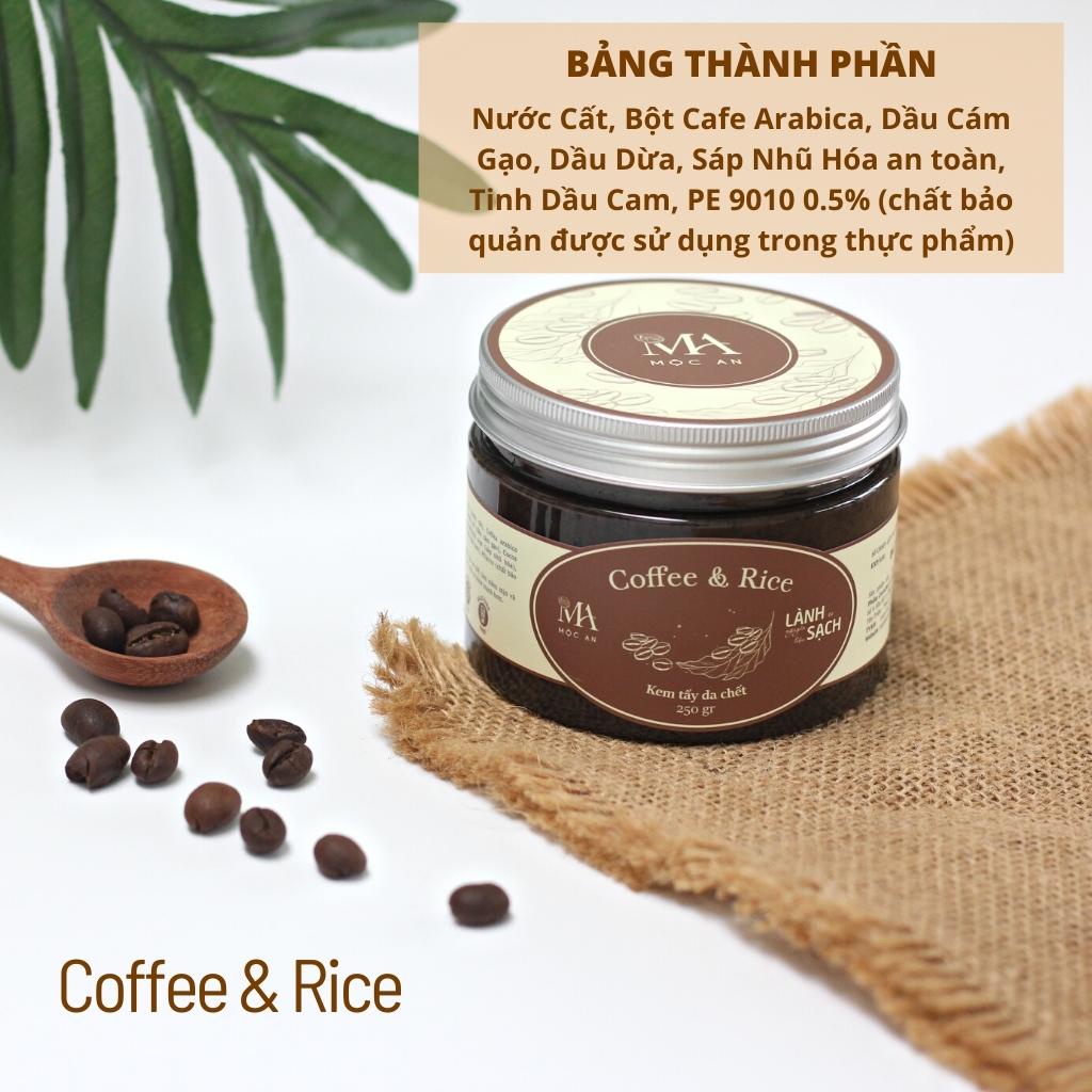Ảnh Tẩy Da Chết Body Mộc An Chiết Xuất Cafe Giúp Làm Sạch Sâu, Sáng Da Coffee & Rice 250g 4