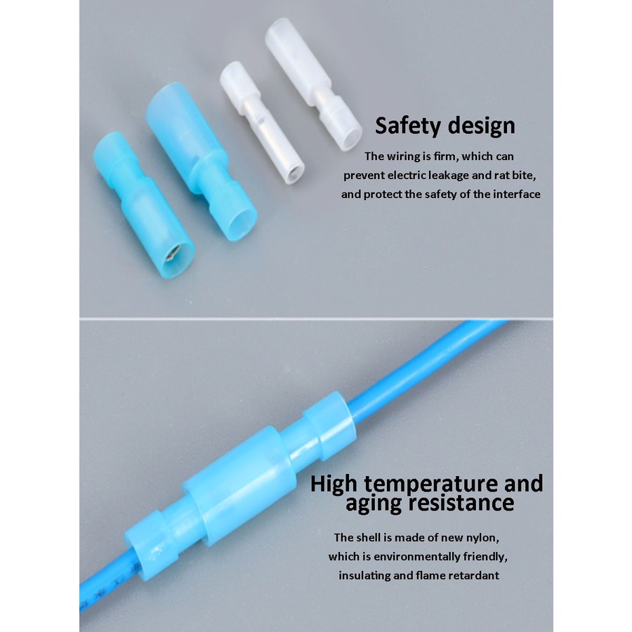 5 Chiếc Nylon Nam Nữ Kết Nối Uốn Thiết Bị Đầu Cuối Nhanh Khớp Dây Cáp Điện Cách Nhiệt Đạn Cắm Thiết Bị Đầu Cuối MPFNY FRFNY Loại
