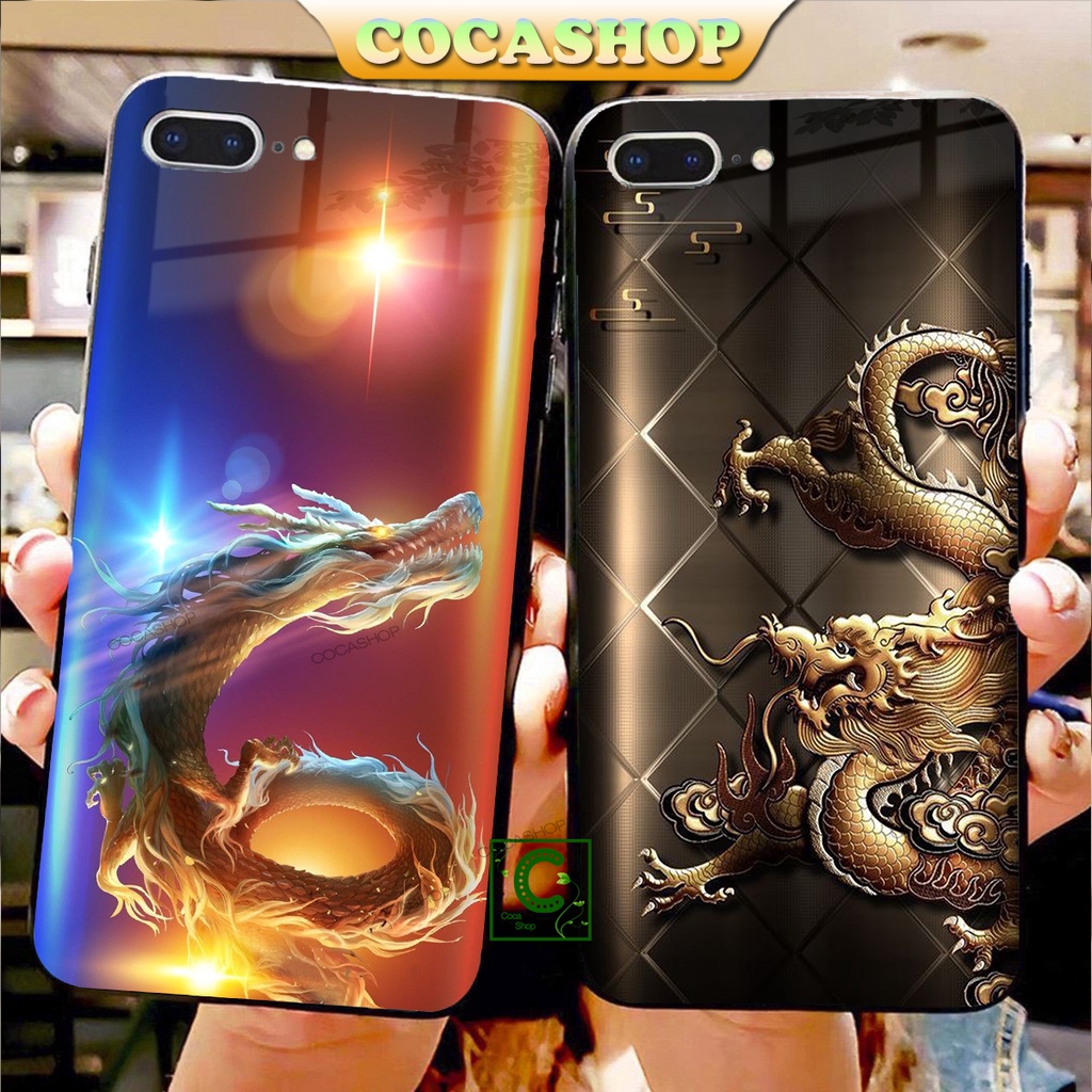 Ốp iPhone Mặt Kính Nano Dẻo - Ốp Hình Rồng Cực Mạnh Mẽ