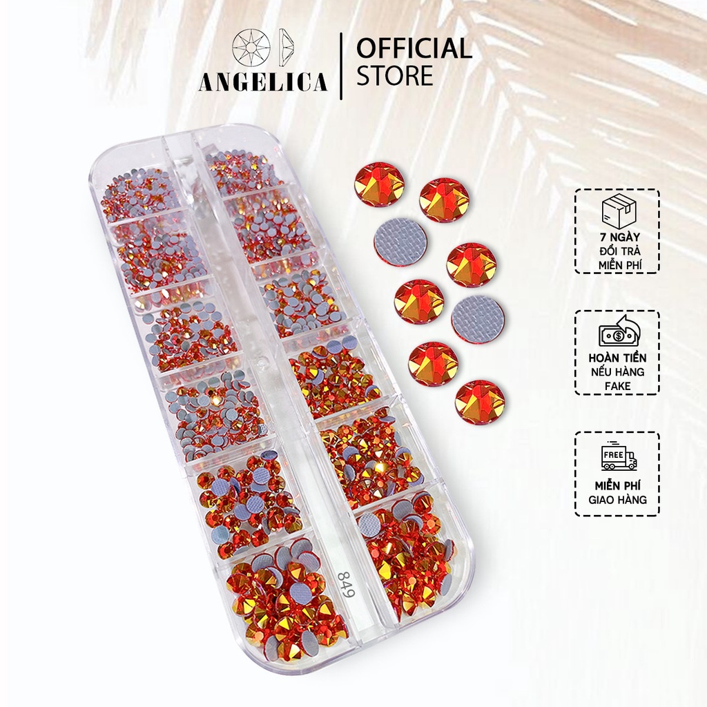 Đá Nail Chân Lưới 16 Khía Heaven Light Siam Đính Trang Trí Móng ANGELICA 849