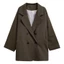 Áo khoác Blazer nữ dáng dài form rộng màu trơn vải 2 lớp dày dặn phong cách Hàn Quốc ABLZ001 - Tiktik