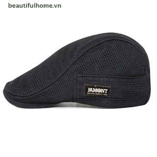 [beautifulhome] Mũ Nồi Beret Phối Lưới Thoáng Khí Cho Nam [beauty]