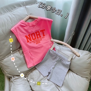 S128-[tomnaukids] Set áo thun xẻ tà NORT quần leggin bé gái vải cotton xịn mịn - Size 9-40Kg