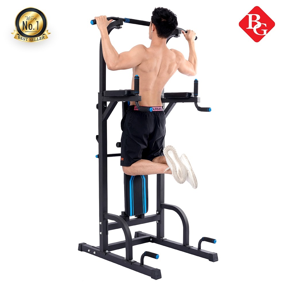 Ảnh BG Xà đơn-xà kép đa năng thiết bị tập tổng hợp tay vai bụng chinnup fitness ĐẶC BIỆT có ghế tập bụng 1