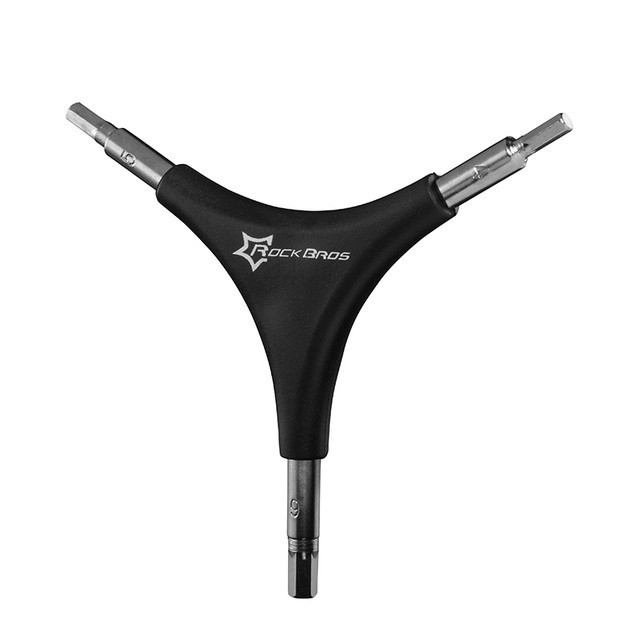 ROCKBROS Xe Đạp Nói Cờ Lê Đa Năng Tam Giác Cờ Lê 3 Trong 1 Xe Đạp Tay Di Động Bộ Dụng Cụ Sửa Chữa