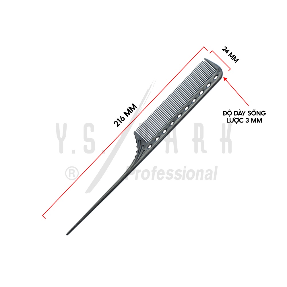 Ảnh Lược chải hóa chất YS-101 đuôi nhọn chịu nhiệt cao cấp - Hàng chính hãng YS PARK Professional nhập khẩu từ Nhật Bản 2