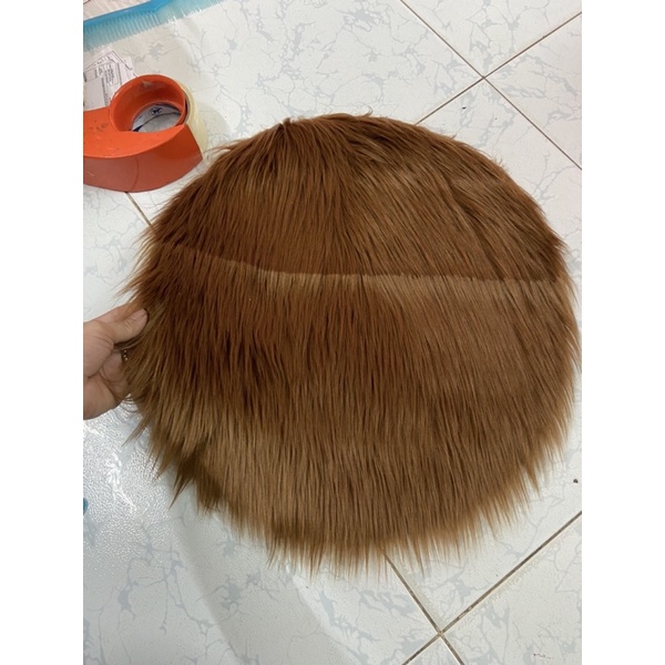 Thảm Lông Hình Tròn - Thảm Tròn Lông Dài Trải Kệ Lồng Chim