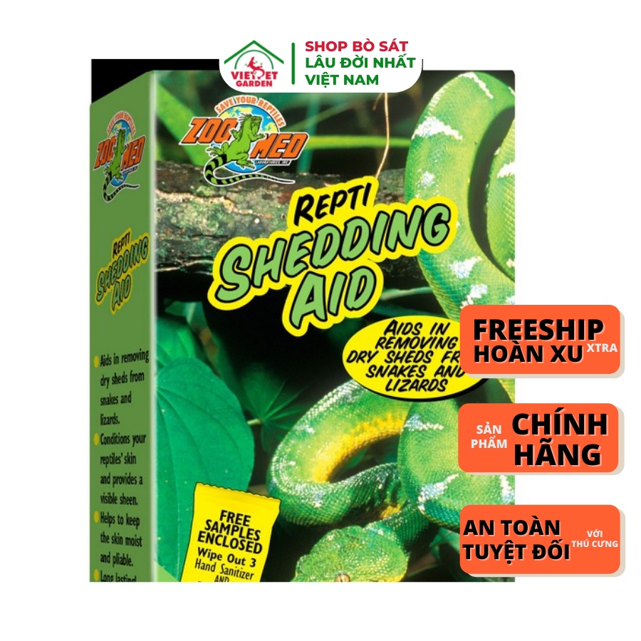 Hỗ trợ lột xác và kích màu cho bò sát Repti hedding Aid Zoomed | Vietpetgarden