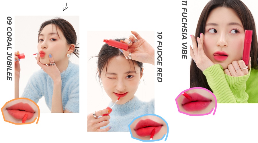 Mô tả Son kem siêu lì, cho đôi môi mịn mượt Hàn Quốc Romand Blur Fudge Tint 5g - 2