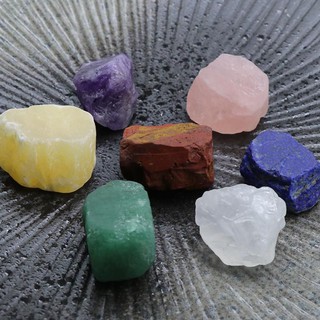 Set Đá Luân Xa Chakra 7 Viên - Đá Thô (Mystic House Tarot Shop)