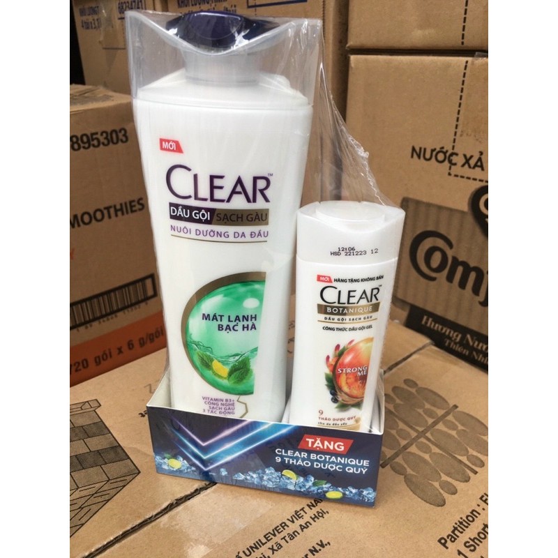 Dầu gội sạch gàu Clear bạc hà 380ml