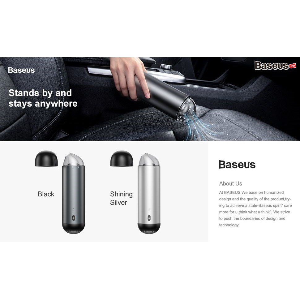 Máy hút bụi cầm tay Mini không dây hãng Baseus Capsule Cordless Vacuum