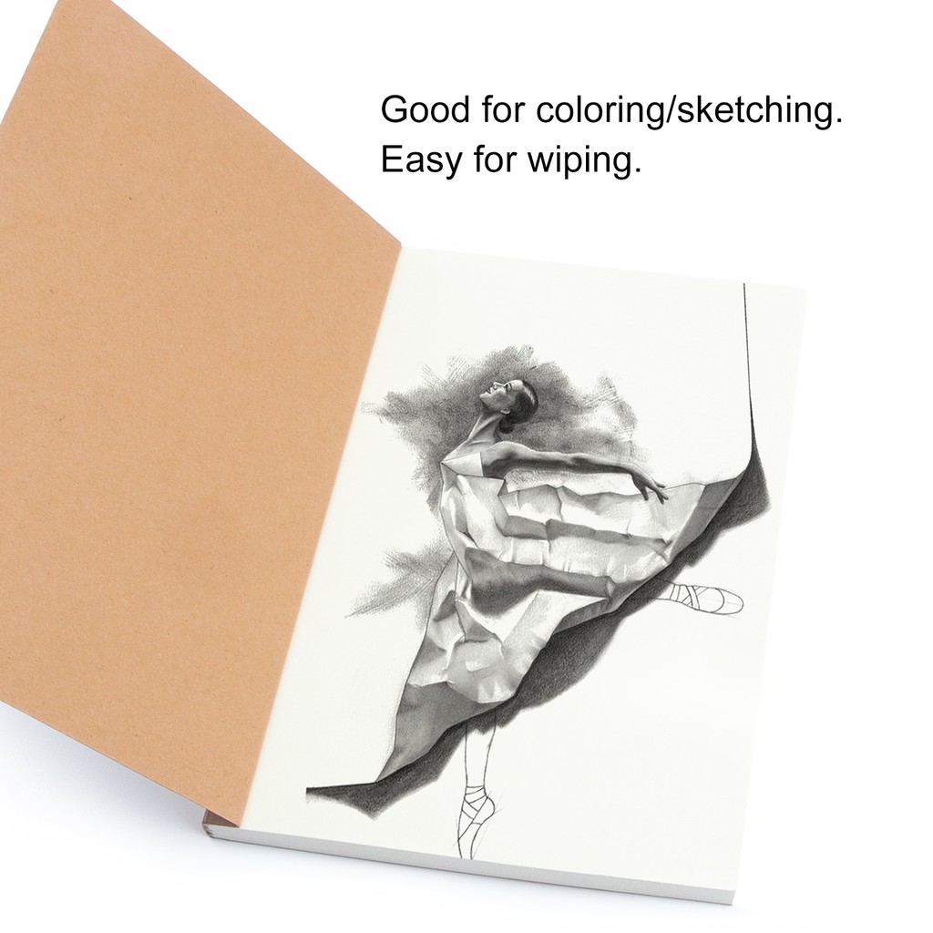 Ảnh Sổ vẽ SeamiArt dùng cho vẽ bút chì 160gsm 32 trang 160gsm 32K / 16K 3