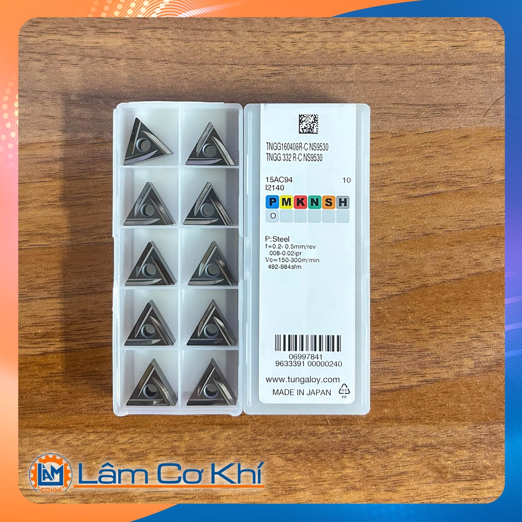 Chip tiện Nhật, hạt dao tiện tam giác xẻ rãnh T16 chuyên Chip tiện Nhật, hạt dao tiện tam giác xẻ rãnh T16 chuyên