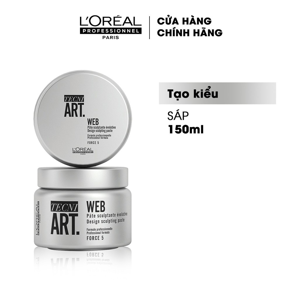 Sáp tạo kiểu tóc độ cứng 5 Techni Art. Web L'Oréal Professionnel 150ml