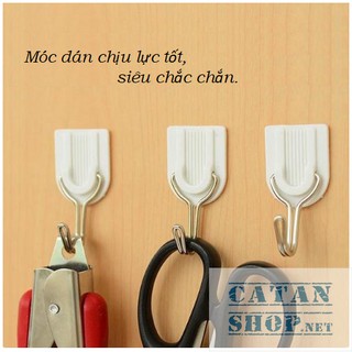 Bộ 6 Móc Treo Khóa Dán Tường ,Vỉ 6 Móc Dán Tường Treo Đồ Dùng Siêu Dính-GD324-Vi6Moc