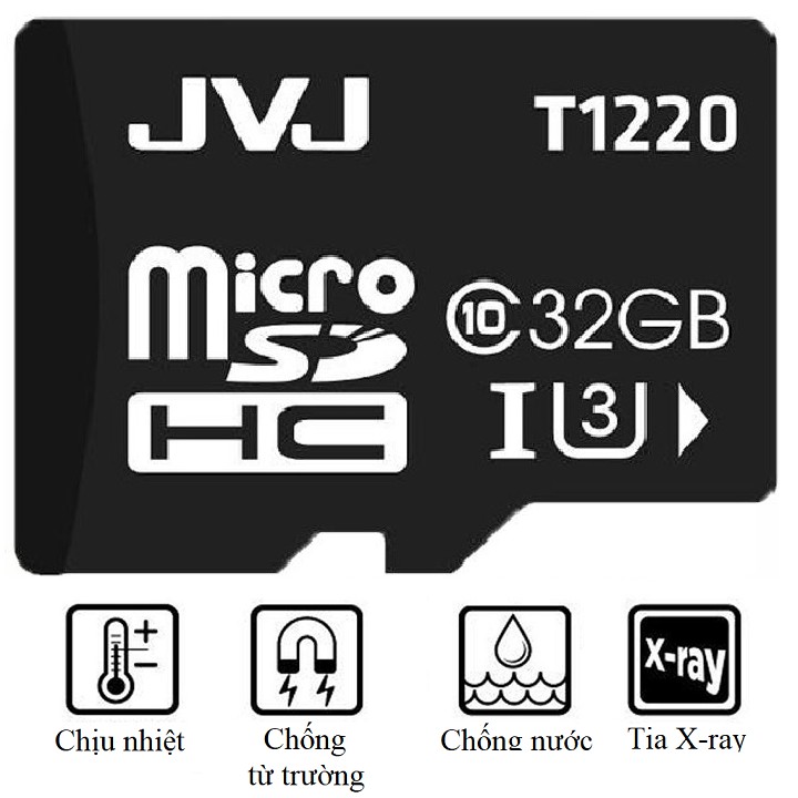 Ảnh Thẻ nhớ 32G JVJ Class 10 tôc độ cao - chuyên dụng cho CAMERA, Điện thoại, Máy ảnh,... tốc độ cao 95Mb-140Mb/s 2