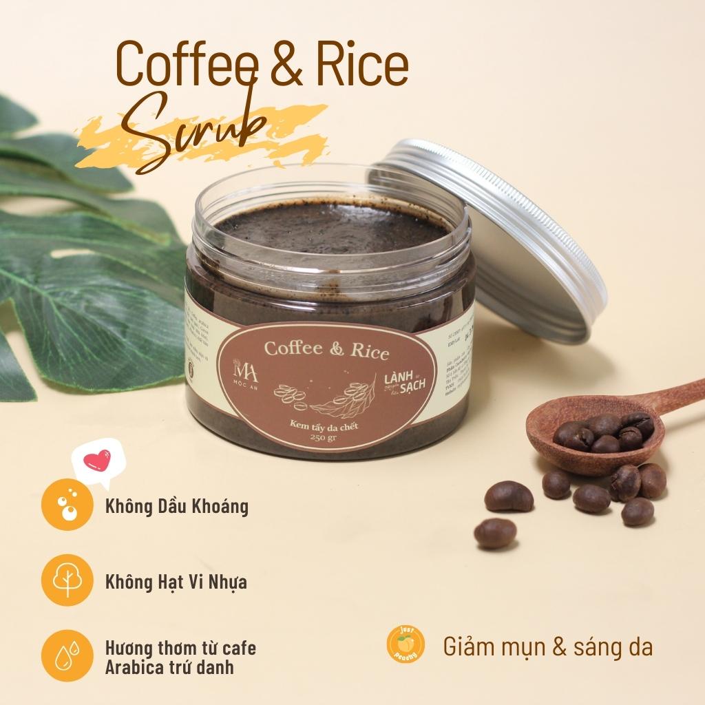 Ảnh Tẩy Da Chết Body Mộc An Chiết Xuất Cafe Giúp Làm Sạch Sâu, Sáng Da Coffee & Rice 250g 2