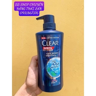 ( Hàng Chính Hãng) Dầu gội Clear Men Đánh Bay Gàu Bạc Hà 450ml