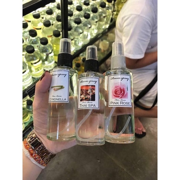 Tinh Dầu Xịt Phòng Room Spray HOMDEE aroma thái lan chai 120ml | Shopee ...