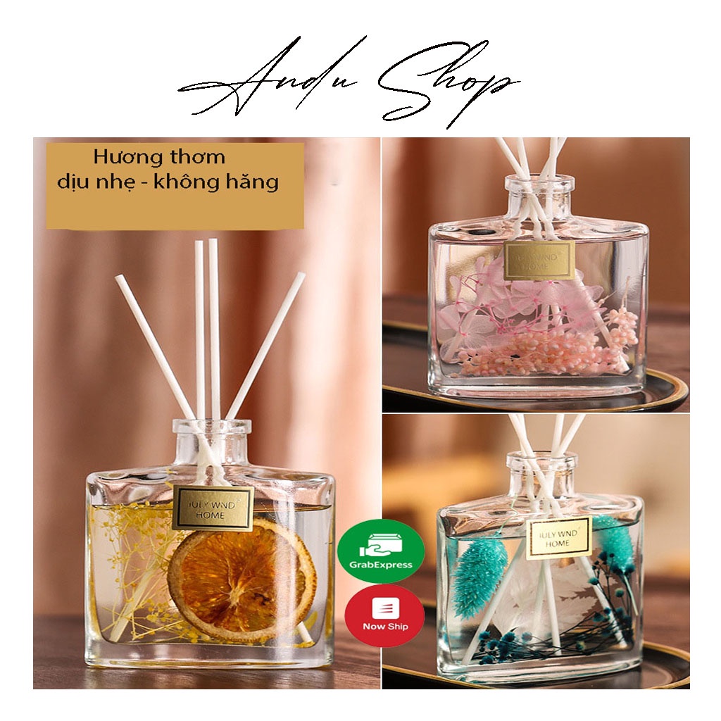 Tinh Dầu Thơm Phòng Thiên Nhiên ANDU 120ml – Que Gỗ Tự Khuếch Tán, Khử Mùi Không Khí