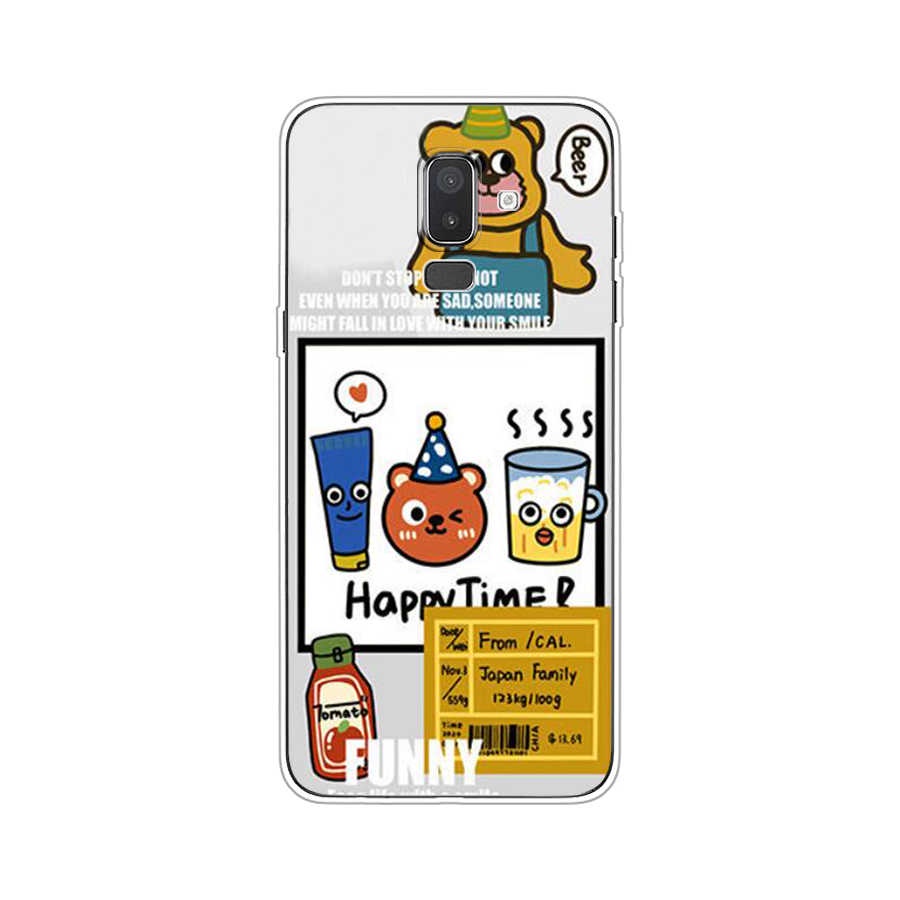 Ốp Điện Thoại TPU Dẻo In Họa Tiết Độc Đáo Thời Trang Cho Samsung Galaxy j7 pro j5 2017 J8 2018 A01