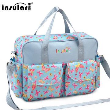 ́[ Sale ] Túi xách balo bỉm sữa Insular cao cấp tặng miếng lót thay bỉm chống thấm cho bé < cam kết uy tín>