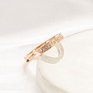 Nhẫn LAMY Eternity Anniversary Crystal Rose Gold Ring 8006