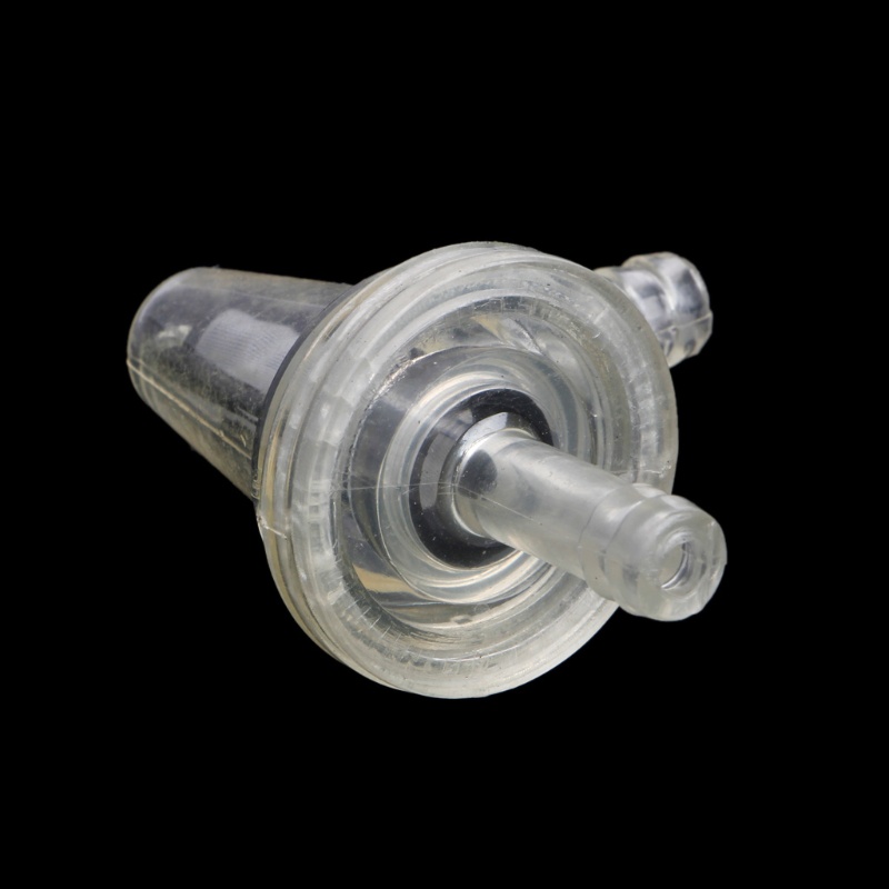 1x Universal Motorcycle Right Angle Inline Fuel Filter 1/4" 6mm Hose Lines