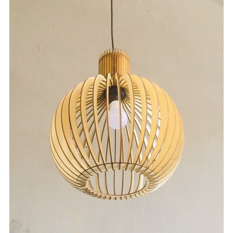 Đèn Gỗ thả trần DIY 134 siêu đẹp