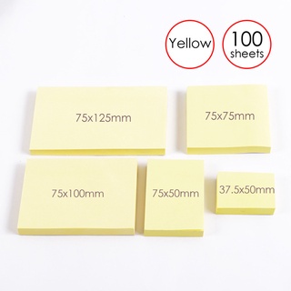 Giấy nhớ vàng (Giấy note) Foska Size 1.5"x2", 3"x2", 3"x3", 3"x4", 3"x5"