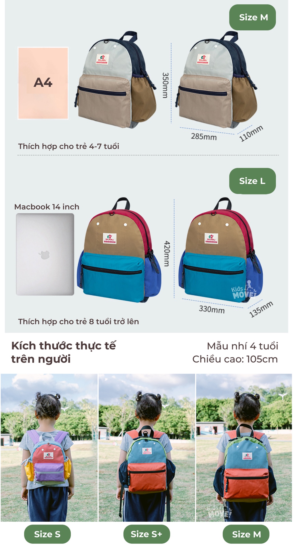 Mô tả Balo đi học trẻ em Shukiku Nhật Bản bằng vải chống nước, siêu nhẹ, nhiều màu cho bé trai, bé gái, mẫu giáo, tiểu học - 10