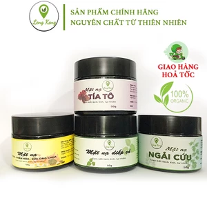 6 Loại Mặt Nạ Diếp Cá - Tỏi Đen - Cao Tinh Nghệ - Tía Tô - Ngải Cứu - Sữa Ong Chúa Tươi - HandMade 100% Thiên Nhiên
