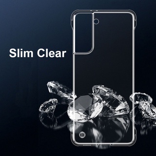 Ốp điện thoại cứng PC trong suốt không khung siêu mỏng cho Samsung Galaxy S25 S24 S23 Ultra S22 S21 S20 FE S10 S9 Plus Note 20 Ultra 10 Plus Slim Cover T01
