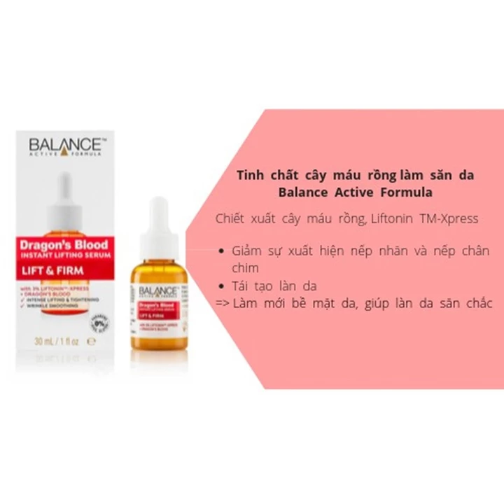 Tinh chất Dưỡng Da Balance Active Formula 30ml (Vitamin C/ Hyaluronic/ Snake/ Gold/ Dragon/ Niacinamide) – 7