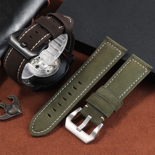 Dây Đeo Bằng Da Thật Màu Trơn Cho Đồng Hồ Panerai PAM111 441 20mm 22mm 24mm 26mm