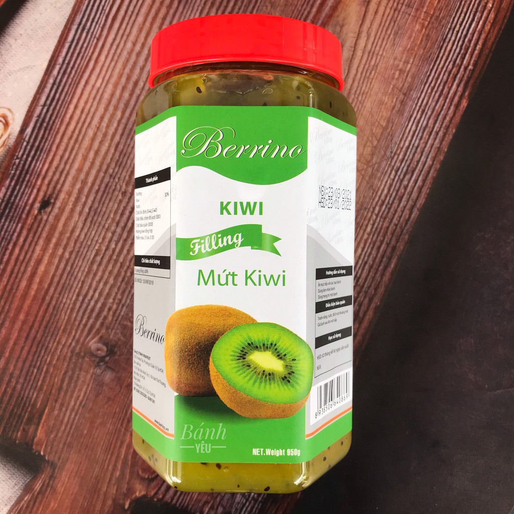 Mứt Trái Cây Đậm Đặc Berrino 950g Làm Nhân Bánh, Trang Trí, Pha Chế (PCTC)
