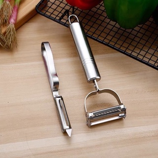 Dụng cụ nạo 2 trong 1 vừa gọt vỏ vừa bào sợi củ quả đa năng bằng inox đẹp CamCamHome
